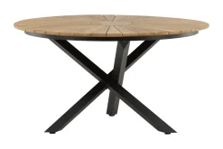 Mexico Matbord Utomhus Rund 140 cm Brun/Svart
