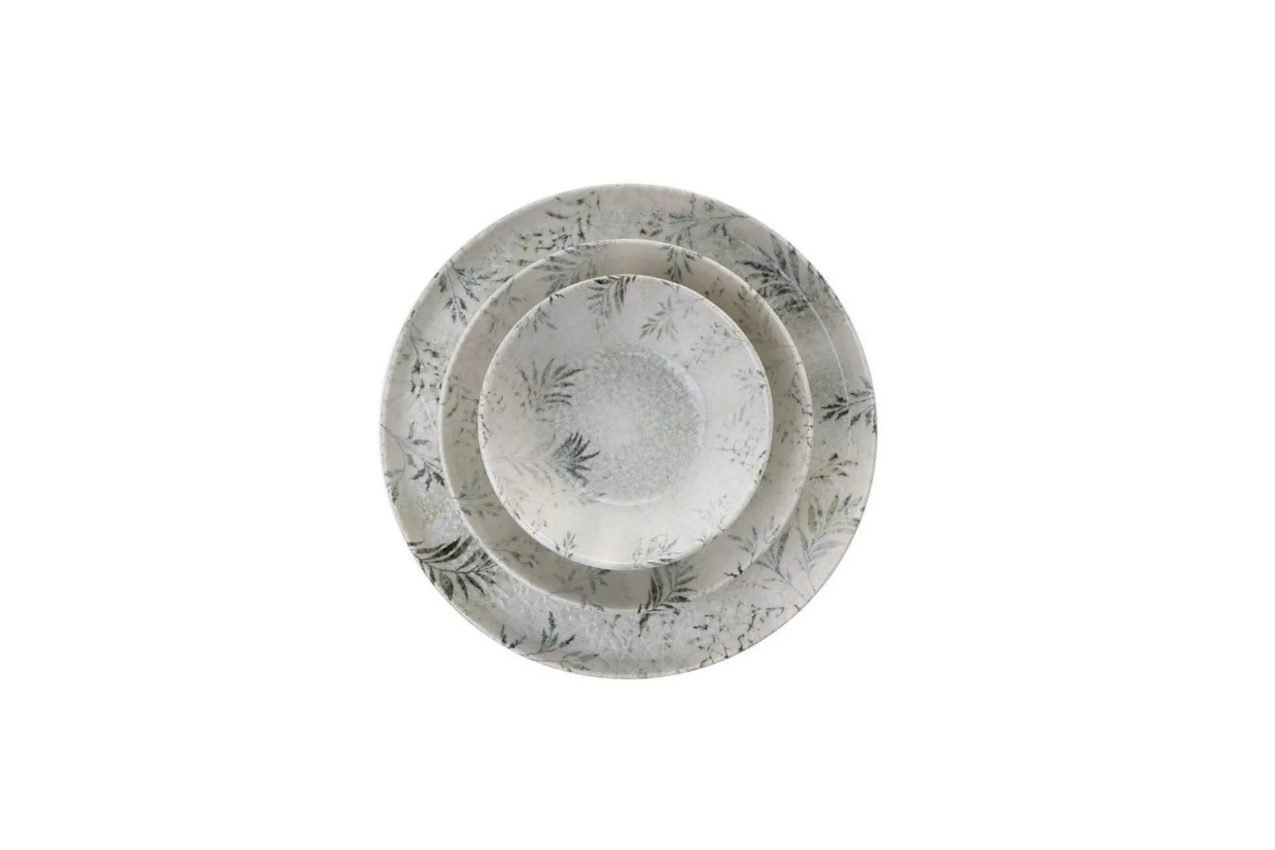 Middagset (18 delar) Haruka Vit / Antracit
