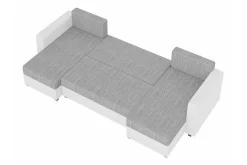 Midfeld 4-sits Hörnbäddsoffa White/Grey