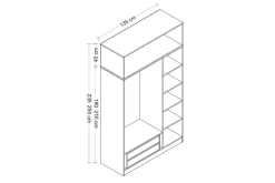 Minar Garderob 135 cm