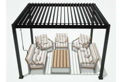 Mirador Paviljong utan Väggar 300x300x250 cm