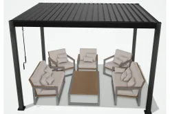 Mirador Paviljong utan Väggar 300x300x250 cm
