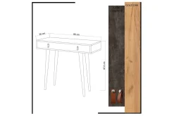 Mod Design Avlastningsbord Läderbeslag