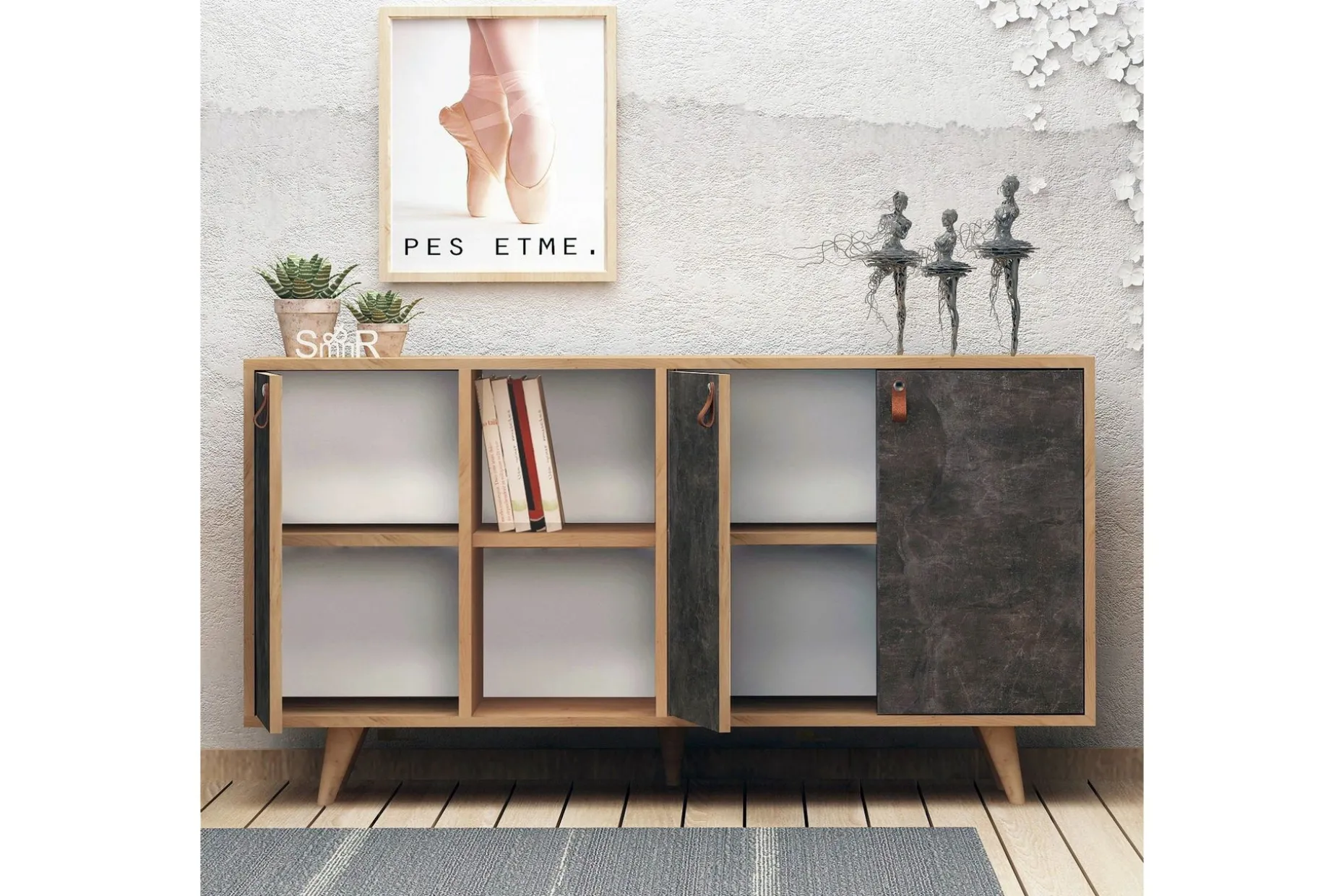 Mod Design Skänk Läderbeslag
