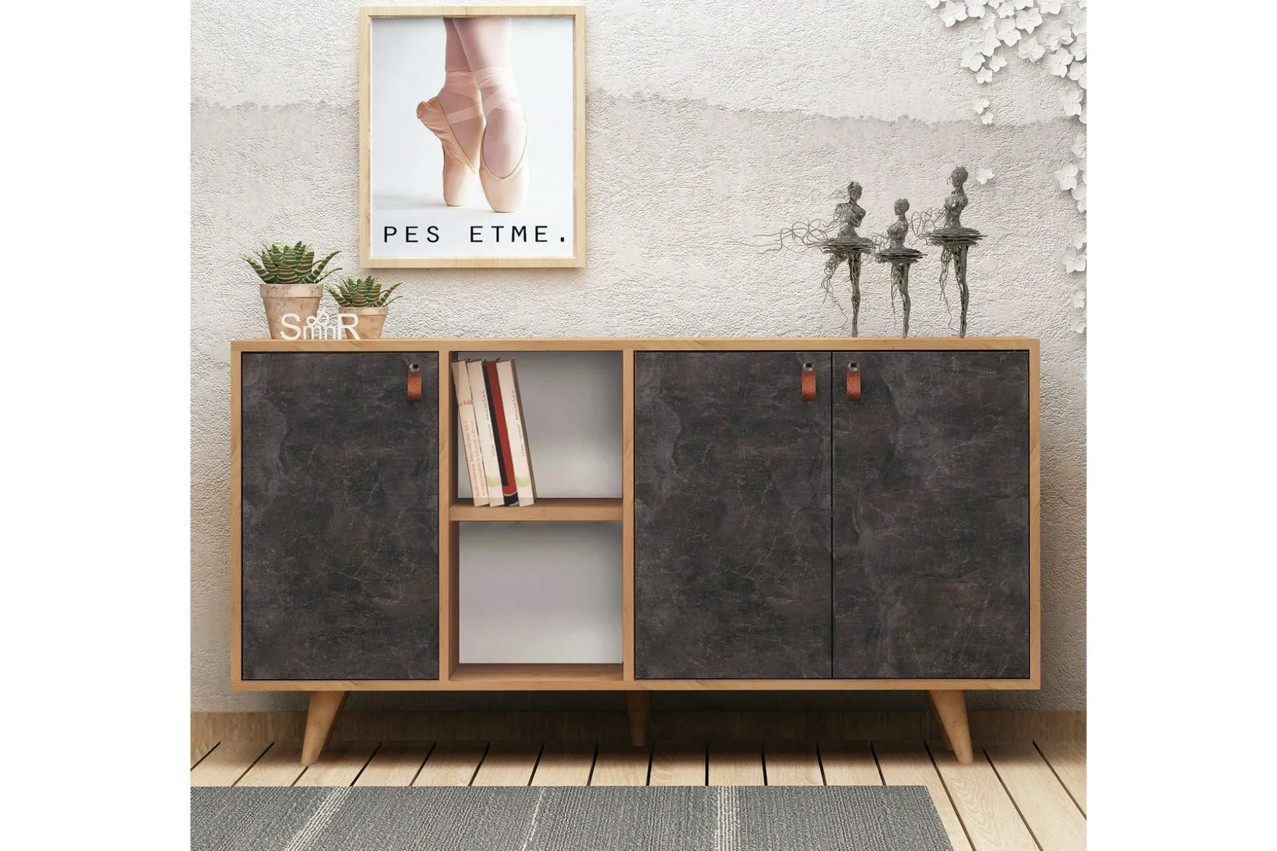 Mod Design Skänk Läderbeslag