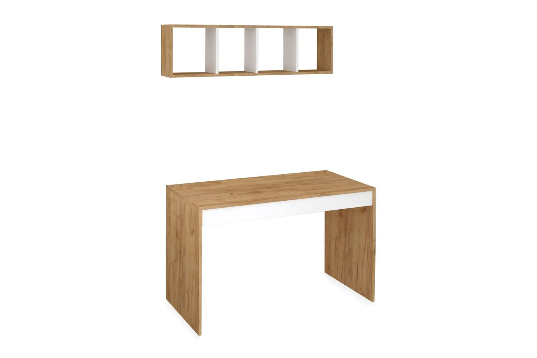 Mod Design Skrivbord 120 cm med Förvaring Vägghylla