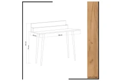 Mod Design Skrivbord 100 cm med Förvaring Rum