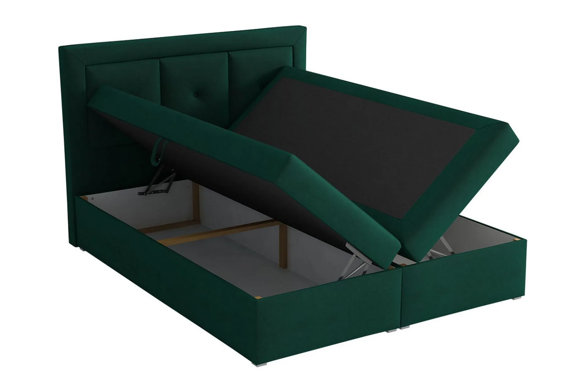 Moden Kontinentalsäng 180x215cm LED-belysning
