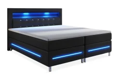 Modena Lyx Komplett Sängpaket Kontinental LED-belysning 180x200 cm
