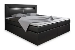 Modena Sängpaket 160x200 med Förvaring+LED Sänggavel