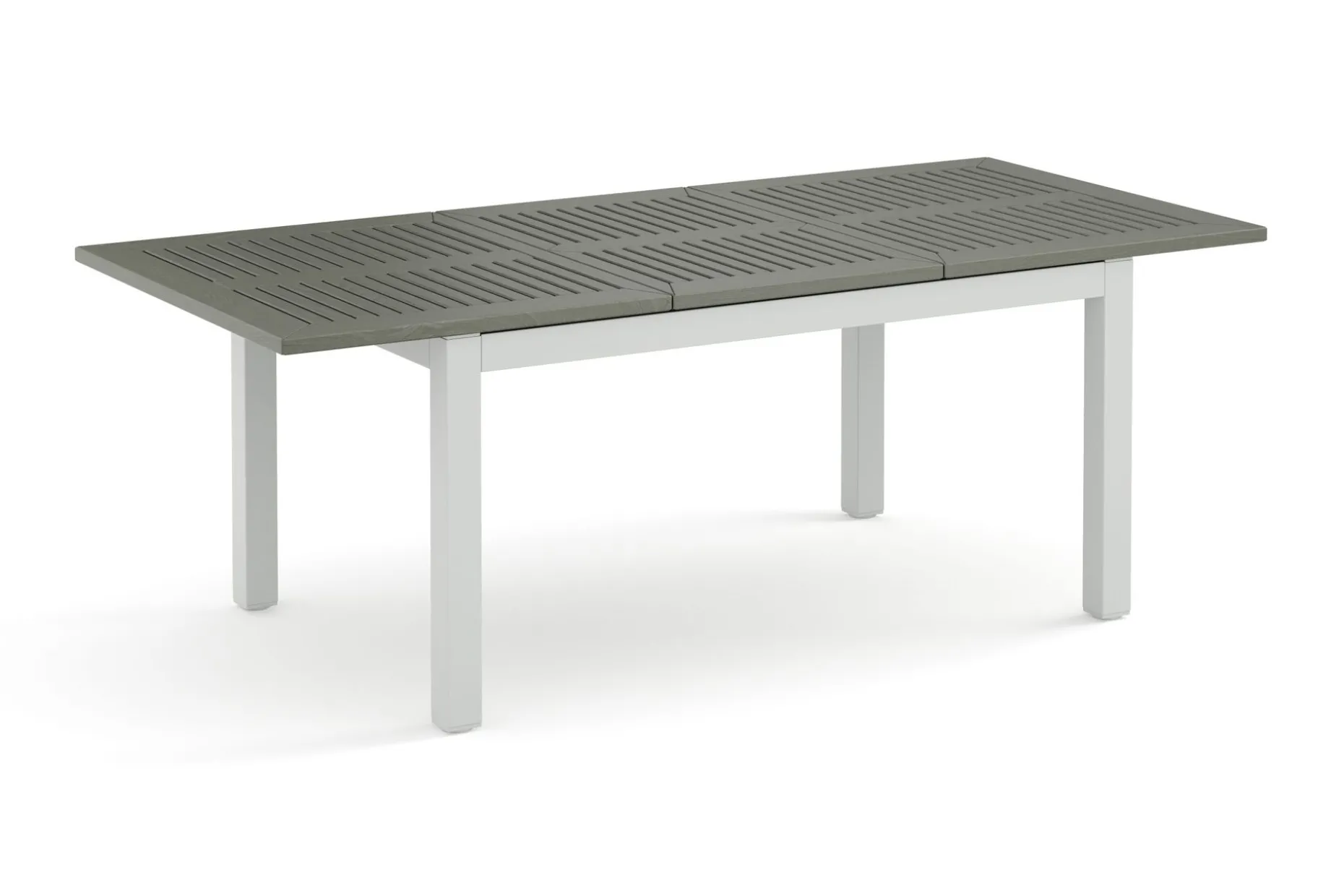 Monaco rektangulärt förlängningsbart bord utomhus med iläggsskiva 150-250x90 cm i aluminium/metall/plast