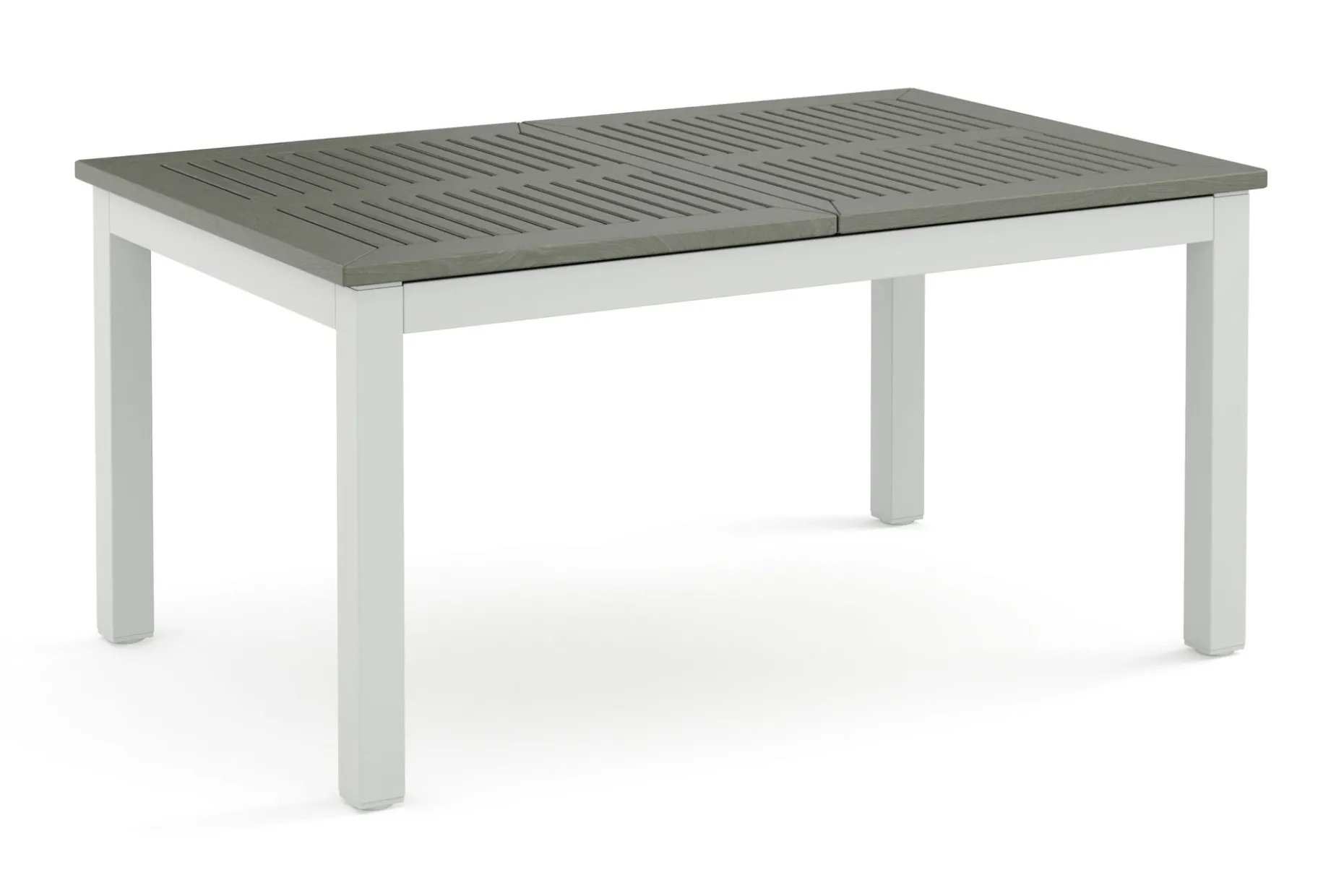 Monaco rektangulärt förlängningsbart bord utomhus med iläggsskiva 150-250x90 cm i aluminium/metall/plast