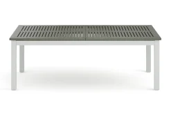Monaco Stort rektangulärt förlängningsbart bord utomhus med iläggsskiva 210-310x90 cm i aluminium/plast