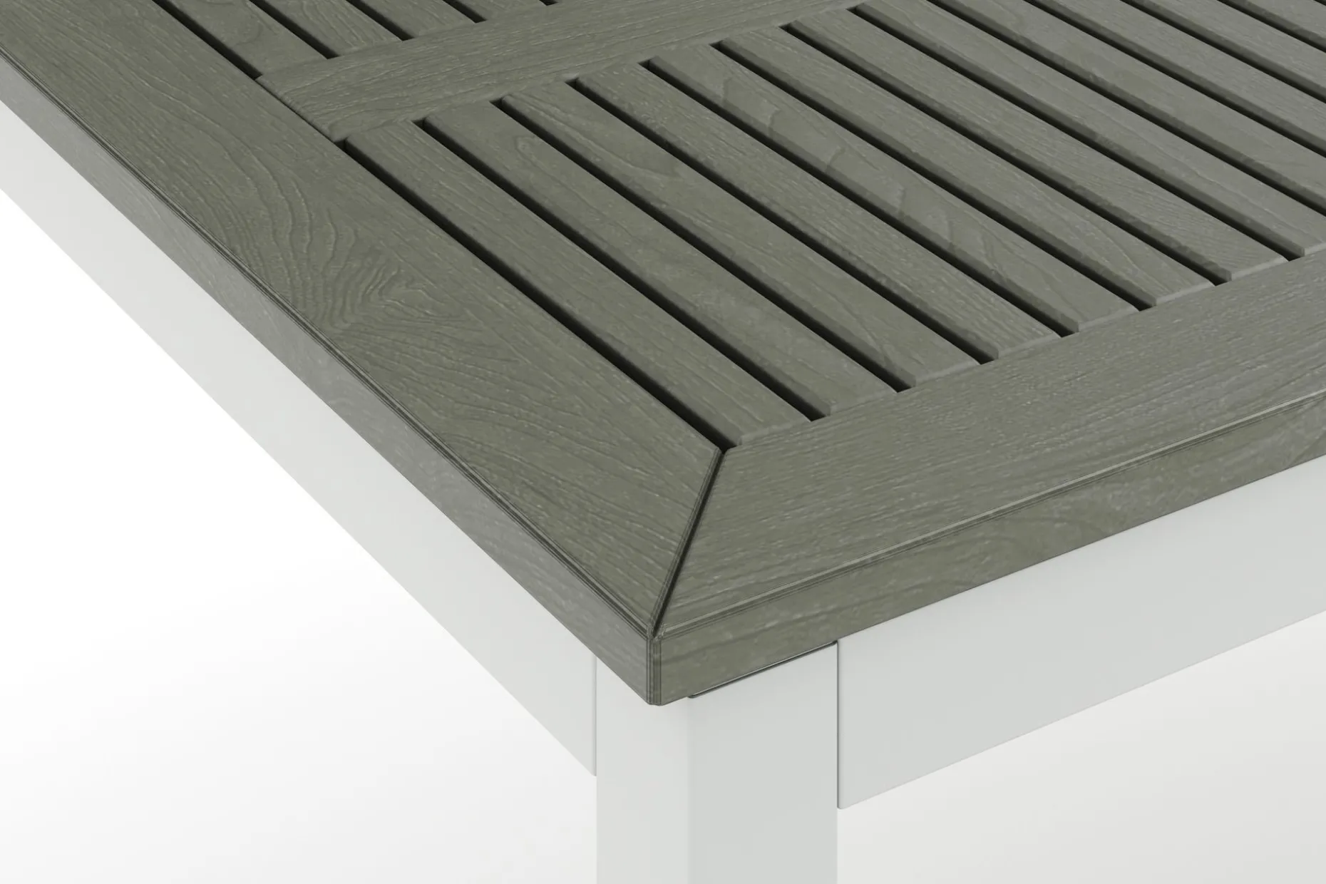 Monaco Stort rektangulärt förlängningsbart bord utomhus med iläggsskiva 210-310x90 cm i aluminium/plast