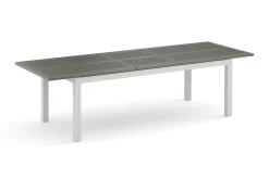 Monaco Stort rektangulärt förlängningsbart bord utomhus med iläggsskiva 210-310x90 cm i aluminium/plast