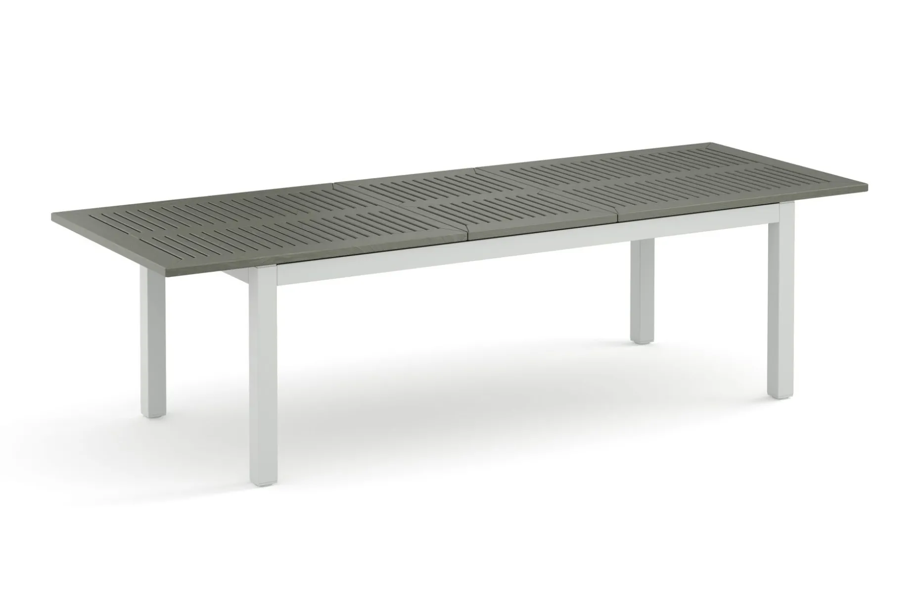 Monaco Stort rektangulärt förlängningsbart bord utomhus med iläggsskiva 210-310x90 cm i aluminium/plast