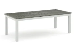 Monaco Stort rektangulärt förlängningsbart bord utomhus med iläggsskiva 210-310x90 cm i aluminium/plast