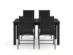 Monaco utomhus matgrupp förlängningsbart 150-250x90 med 4 Maggie positionsstolar