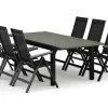 Monaco utomhus matgrupp förlängningsbart 150-250x90 med 6 Monaco Light positionsstolar