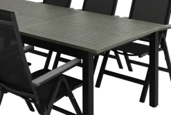 Monaco utomhus matgrupp förlängningsbart 210/310x90 med 8 Monaco Light positionsstolar