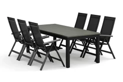 Monaco utomhus matgrupp förlängningsbart 210/310x90 med 6 Monaco Light positionsstolar