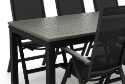 Monaco utomhus matgrupp förlängningsbart 210/310x90 med 6 Monaco Light positionsstolar