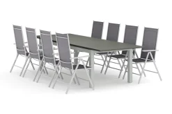 Monaco utomhus matgrupp förlängningsbart 210/310x90 med 8 Maggie positionsstolar