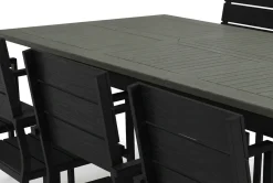 Monaco utomhus matgrupp förlängningsbart 150-250x90 med 6 Tunis stapelstolar