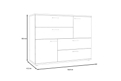 Moncerat Skänk 125x96 cm