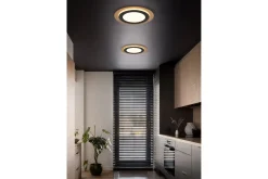 Morgan LED Plafond 45 cm mattsvart/ guld