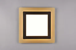 Morgan LED Plafond 45x45 cm mattsvart/ guld