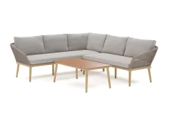 Morrocco Loungegrupp utomhus med repdetaljer för altan och terrass