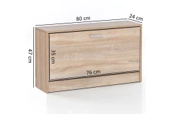 Mosbarger Skohylla 80x24 cm