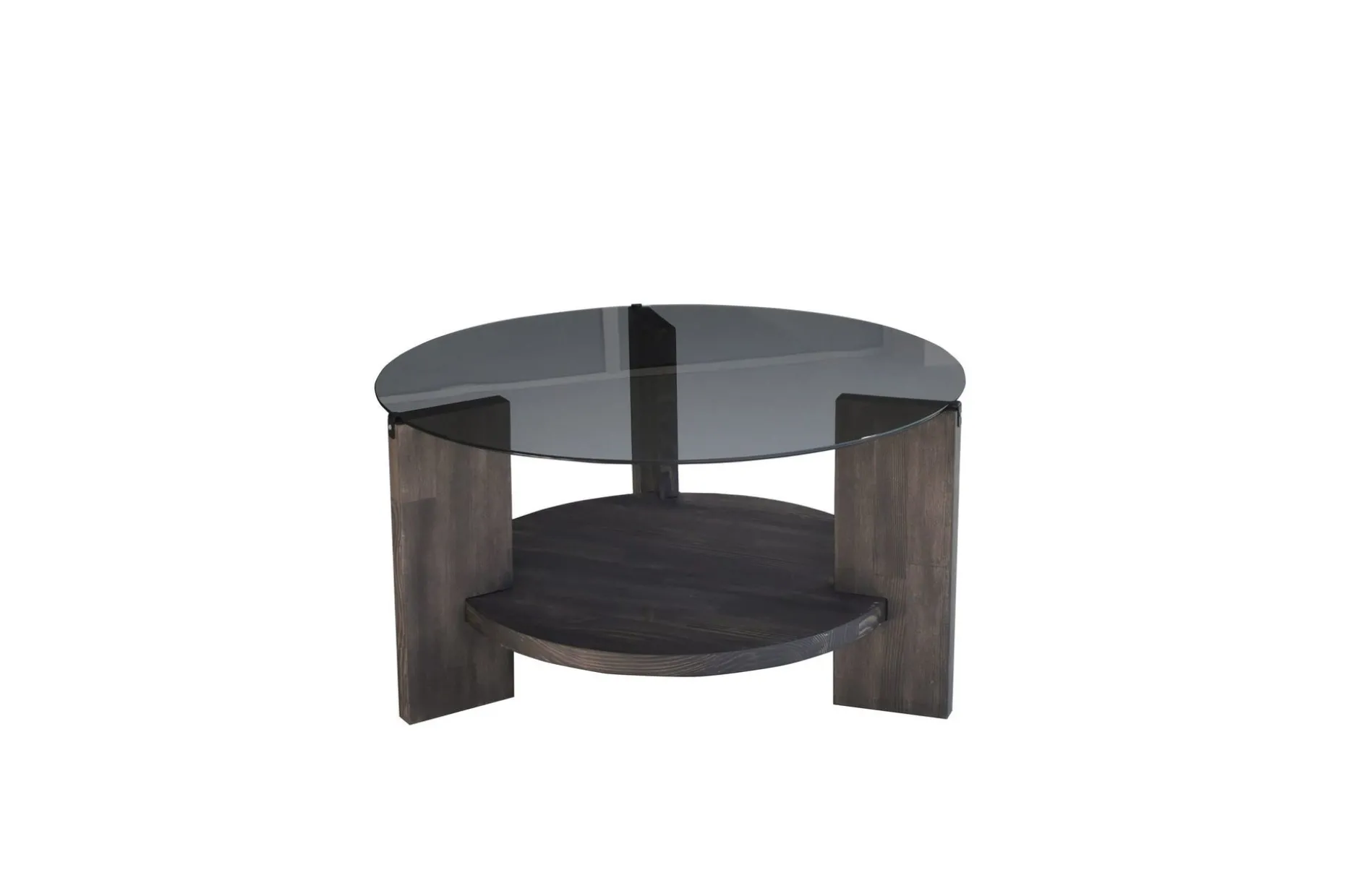 Mumondo Soffbord 75 cm Svart/Mörkbrun