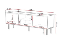 Munkedal Tv-bänk 166 cm