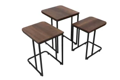 Nagako Satsbord Brun/Svart