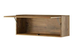 Narbonne Smalt Vitrinskåp 32 cm djup 35 cm bred 90 cm hög Mörkt Trä