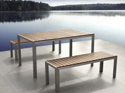 Nardo Trädgårdsmöbelset Med Utebord+Bänk Utomhus