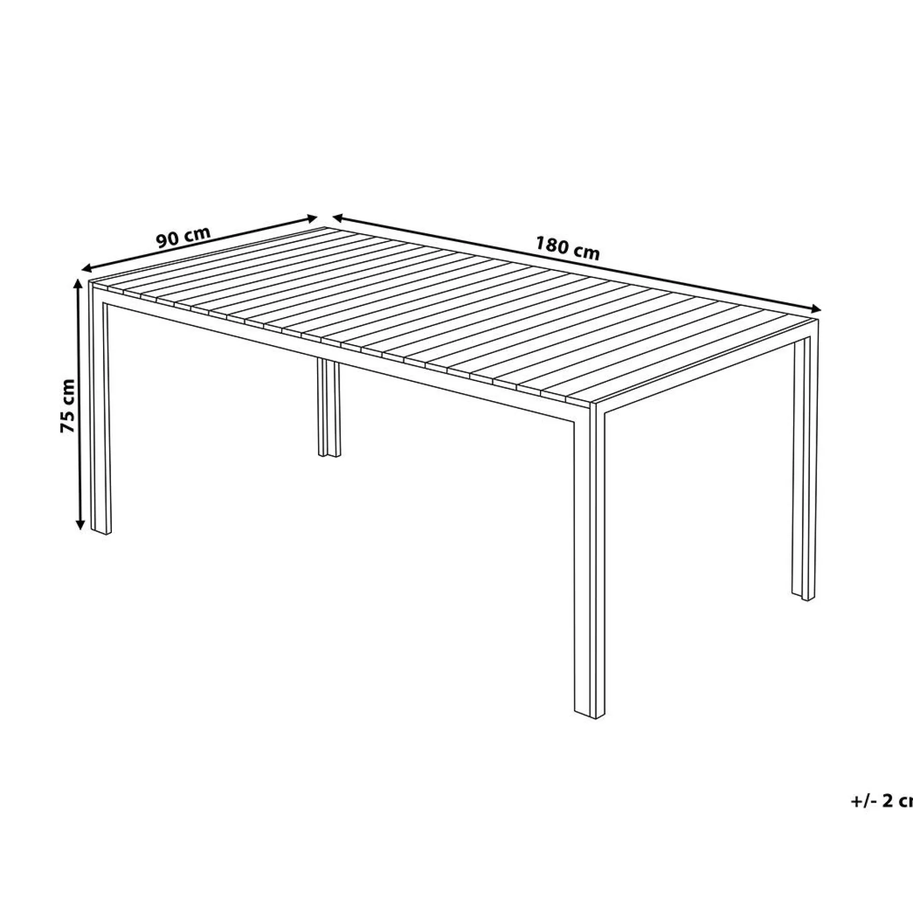 Nardo Trädgårdsmöbelset Med Utebord+Bänk Utomhus