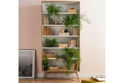 Nature Bokhylla Vit/Natur