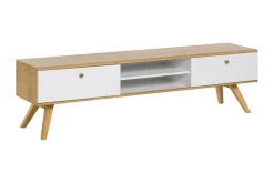 Nature TV-bänk 179,5 cm Vit/Natur