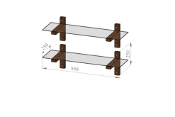 Nelams Vägghylla 85 cm