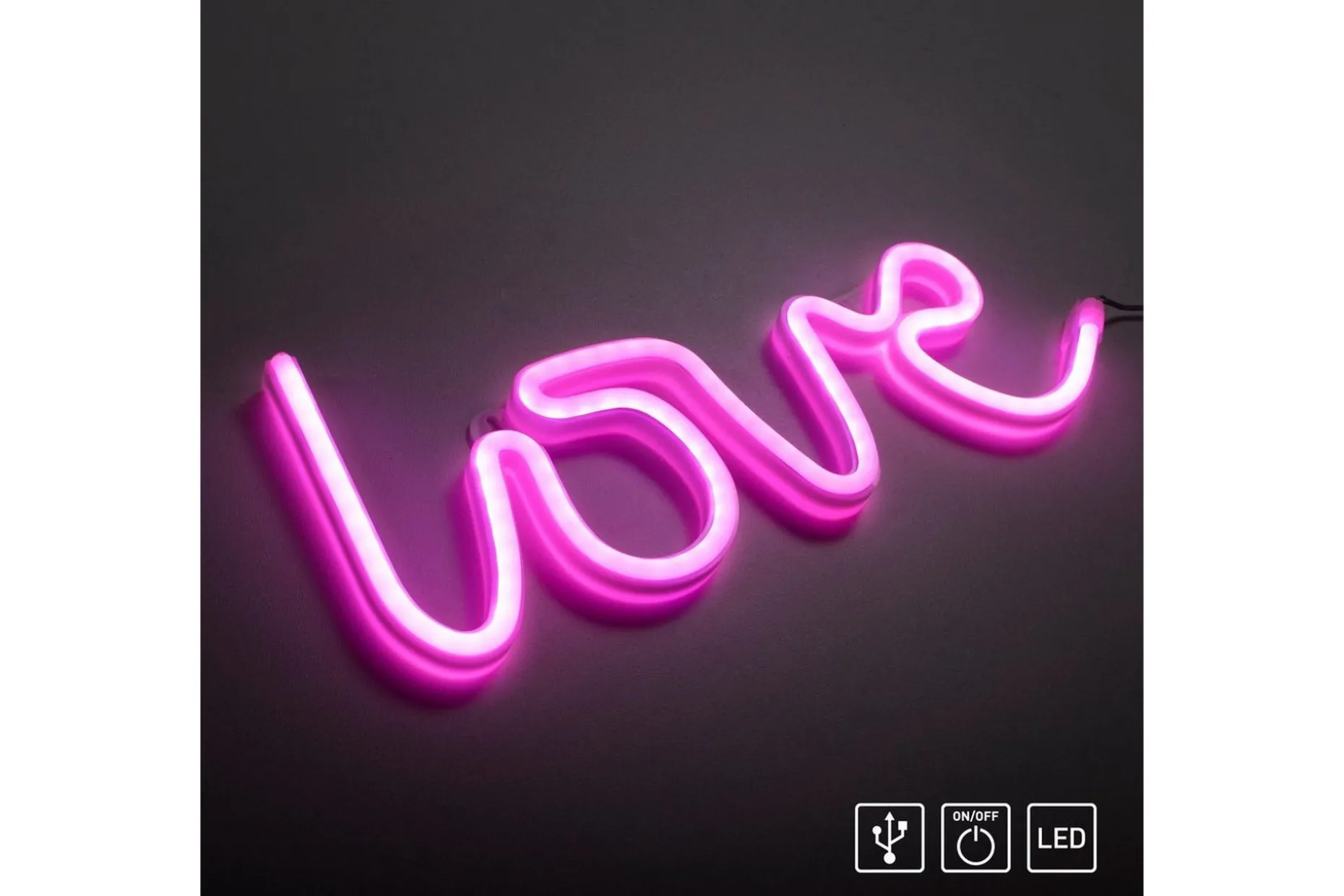 Neon-Kärlek Just Light Dekorationslampa
