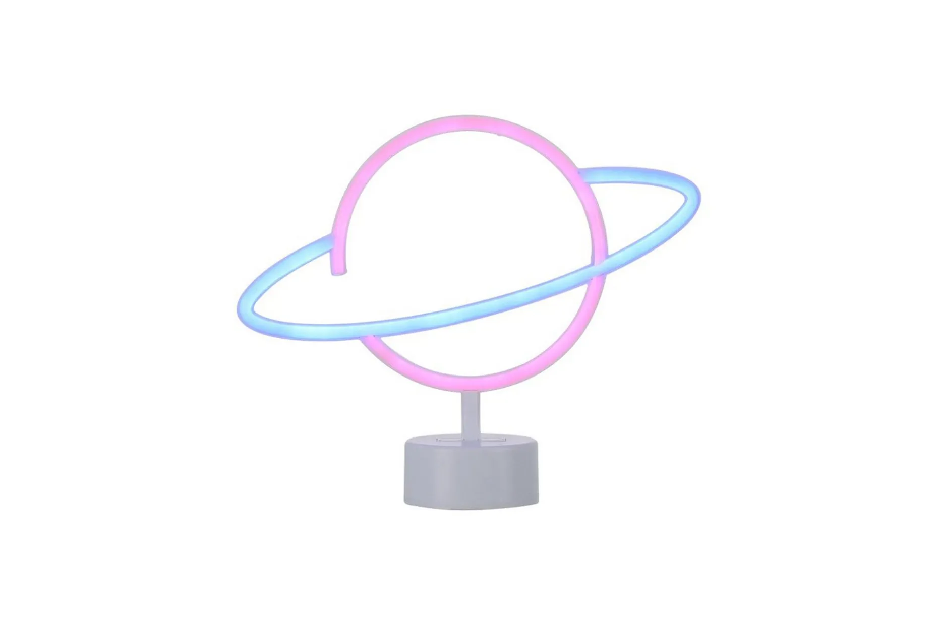Neon-Saturnus Just Light Dekorationslampa