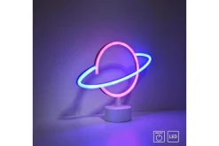 Neon-Saturnus Just Light Dekorationslampa