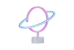 Neon-Saturnus Just Light Dekorationslampa