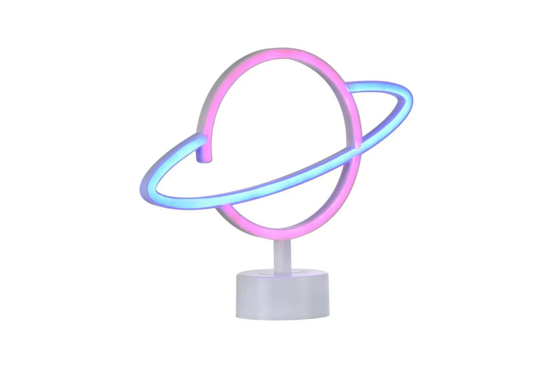 Neon-Saturnus Just Light Dekorationslampa