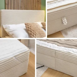 Neyrin Sängpaket Kontinentalsäng 140x200 cm med Förvaring