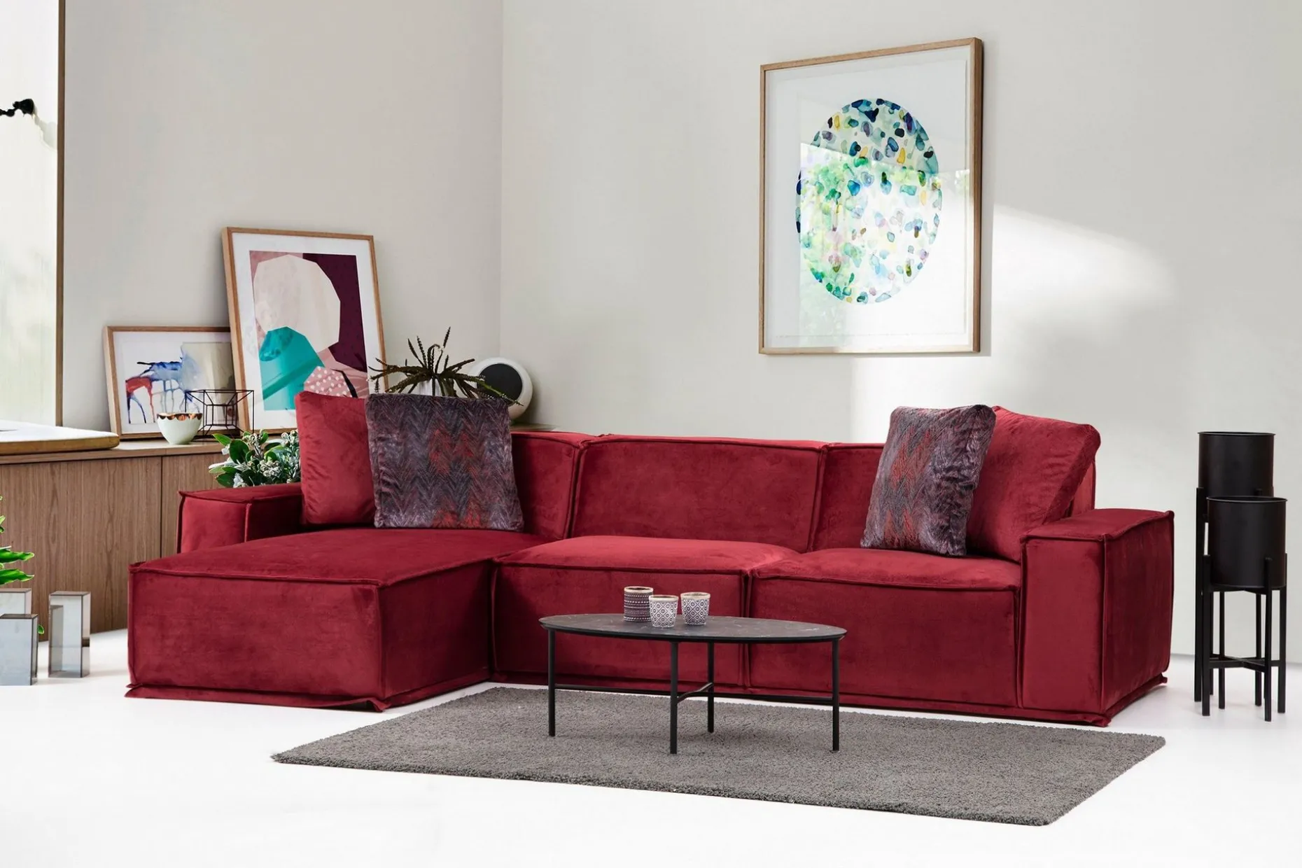 Nightcap Soffa m. Divan 4-sits