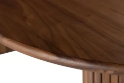 Noira Ovalt Matbord Valnöt 220 cm Ribbad